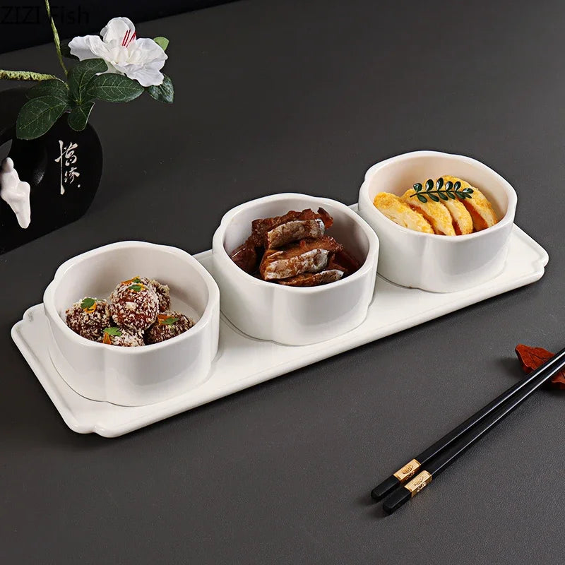White Porcelain Dessert Snack Platter