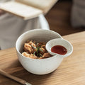 Coarse Pottery Japanese Ramen Bowl Set