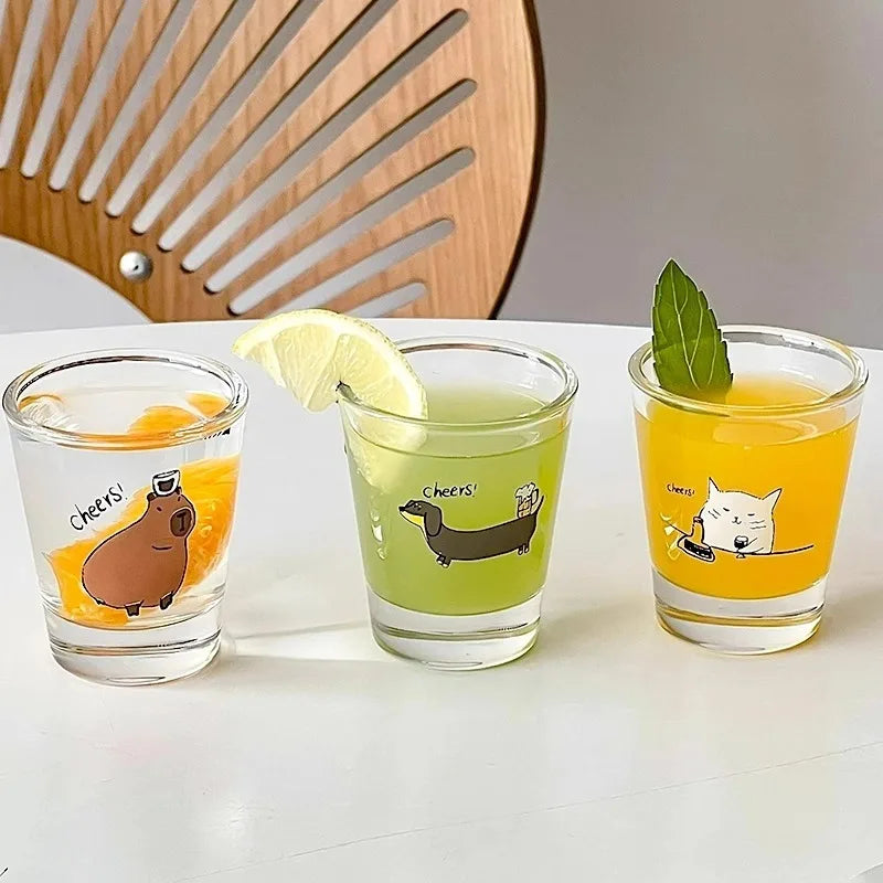 Korean Cute Soju Shot Glass Set