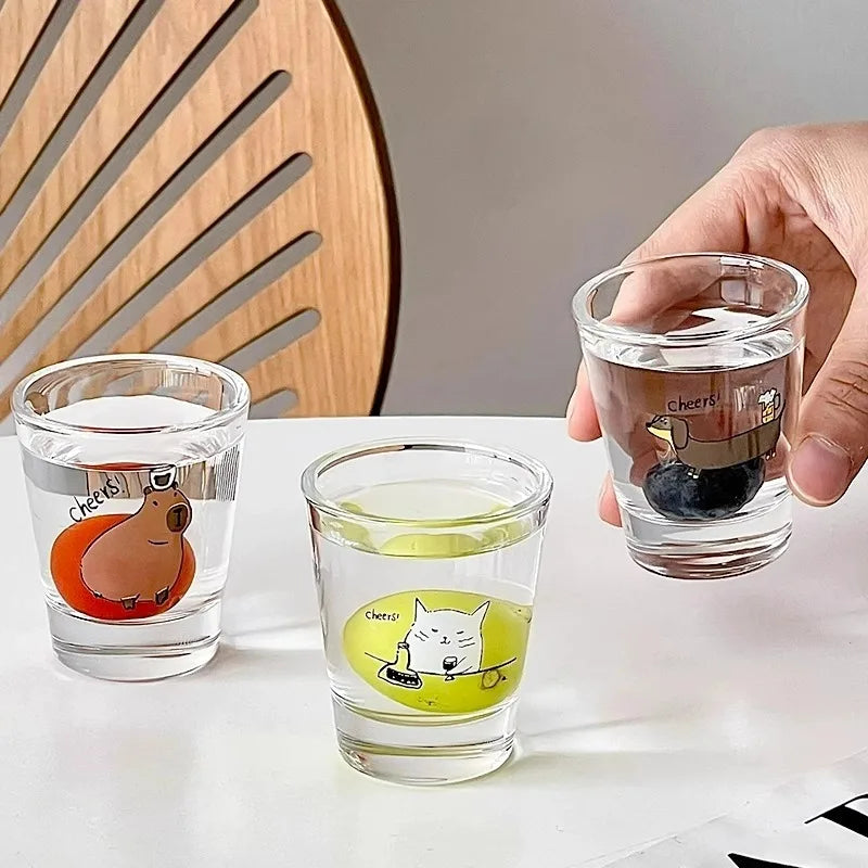 Korean Cute Soju Shot Glass Set