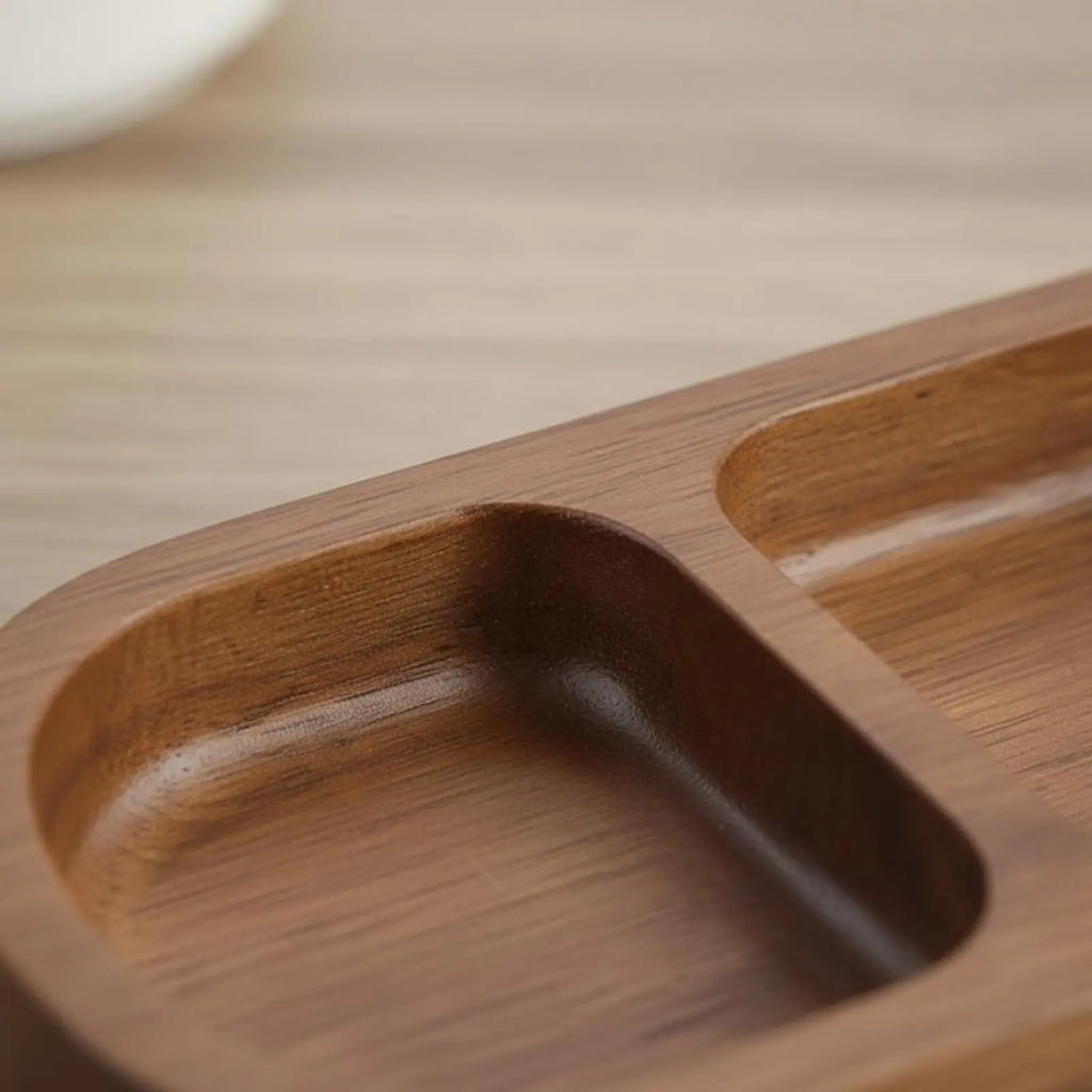 Korean Wooden Divided Bowl