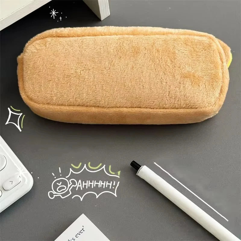 Kawaii Pencil Cases For Kids Girls Cute Cartoon Bear Pencil Pouch Organizer Pen Bag School Stationeries Gifts Ins Hot