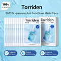 Torriden DIVE-IN Hyaluronic Acid Facial Sheet Masks 10pcs,Thin&Skin-Conforming,Deeply Moisturizing,Korean Skincare,Korean Makeup