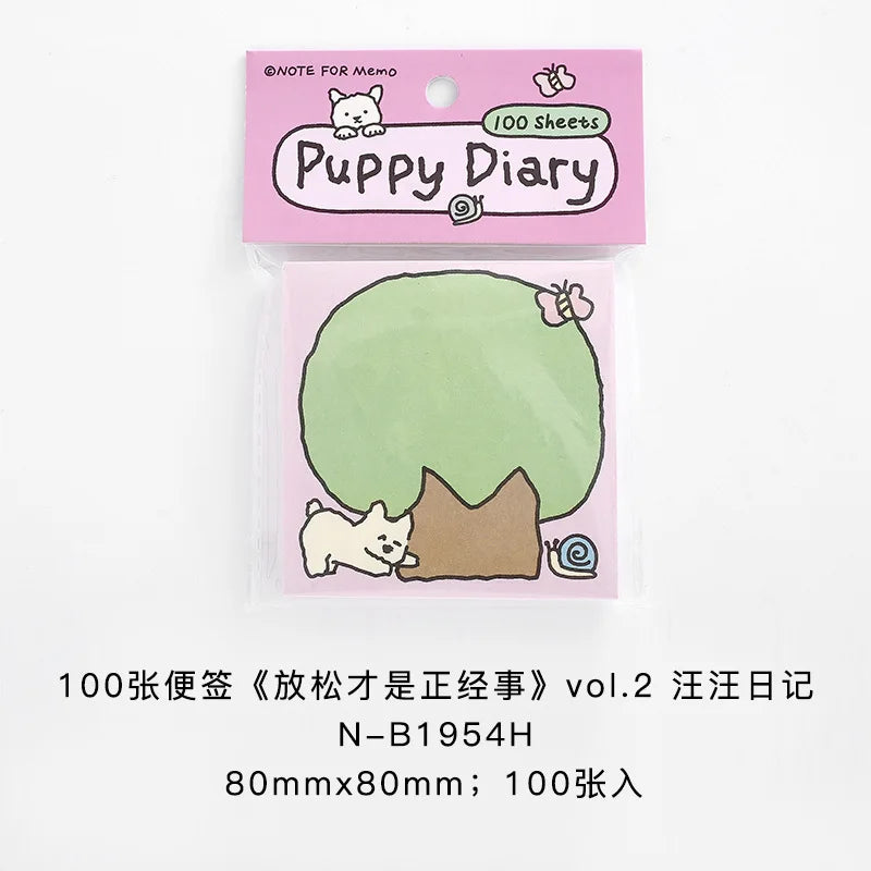 Office School Supplies NOTE FOR 100 Notes Relaxation Is The Serious Thing Vol.2 Korean Style Ins Cute Handbook Material Paper
