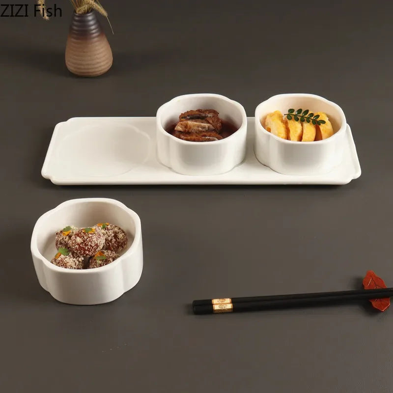 White Porcelain Dessert Snack Platter