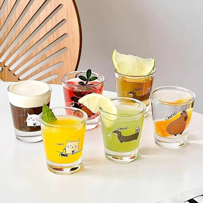 Korean Cute Soju Shot Glass Set