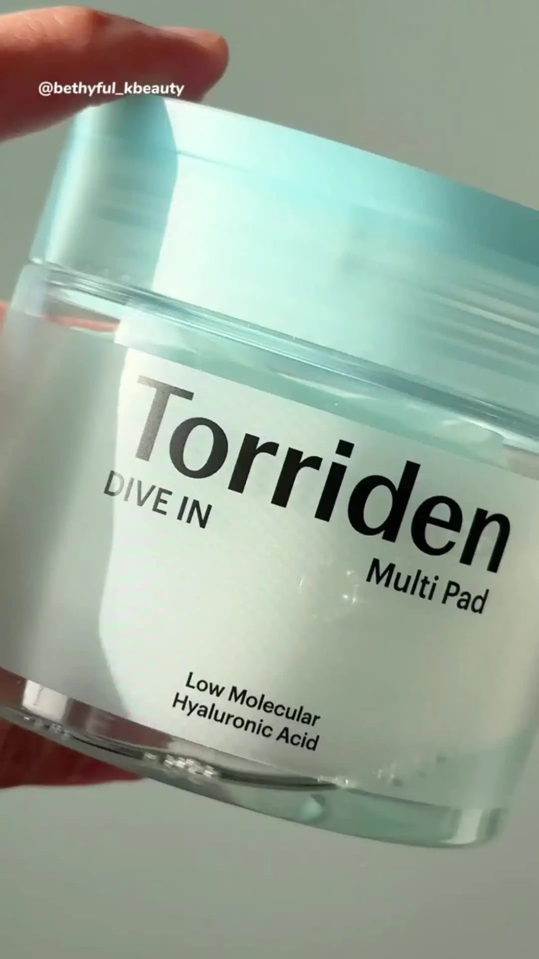 Torriden Dive-in Vegan Hyaluronic Acid Toner Pads(80 Pads),Nourishing&Sheer,Soft Cleansing Action,Korean Skincare,Korean Makeup