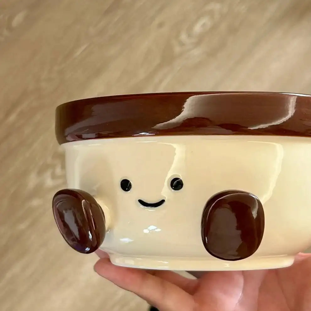 Footed Ceramic Ramen Bowl 1000ML