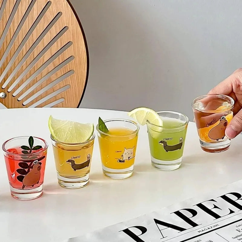 Korean Cute Soju Shot Glass Set