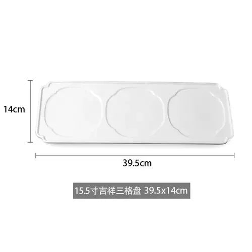 White Porcelain Dessert Snack Platter