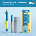 ENMY 2.0mm Mechanical Pencil Set Posture Correction Anti-Break Lead for Kids Children Writing School Supplies Korean Stationery