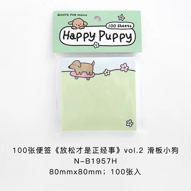 Office School Supplies NOTE FOR 100 Notes Relaxation Is The Serious Thing Vol.2 Korean Style Ins Cute Handbook Material Paper