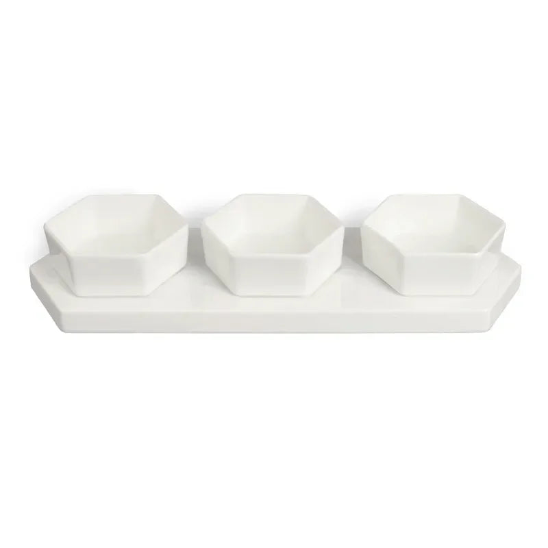 White Porcelain Dessert Snack Platter