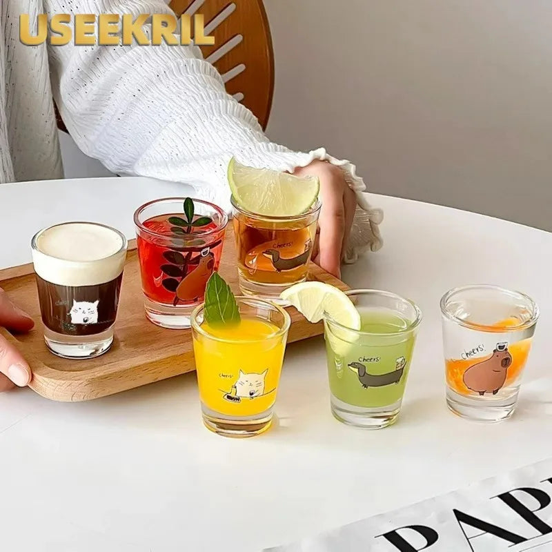 Korean Cute Soju Shot Glass Set