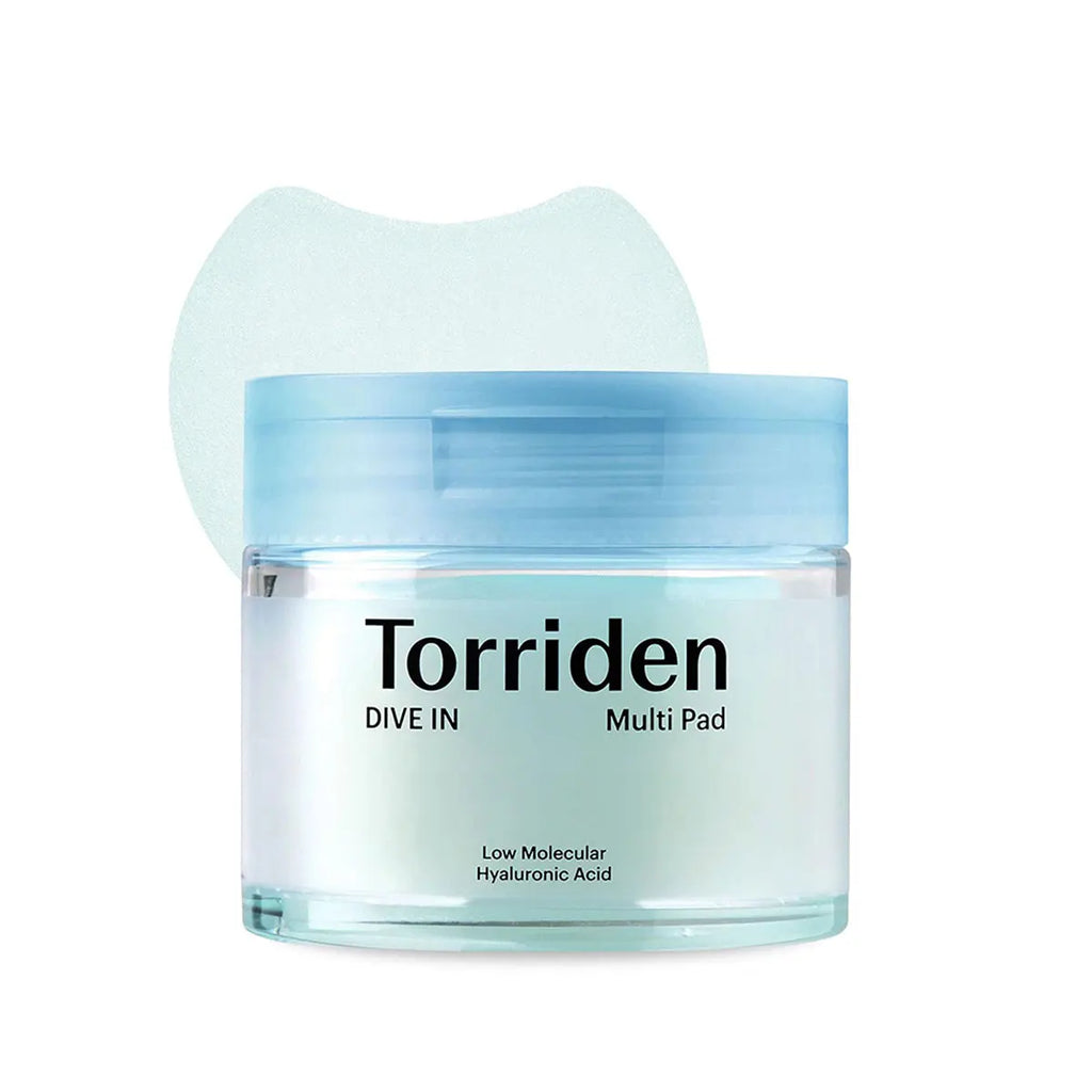 Torriden Dive-in Vegan Hyaluronic Acid Toner Pads(80 Pads),Nourishing&Sheer,Soft Cleansing Action,Korean Skincare,Korean Makeup