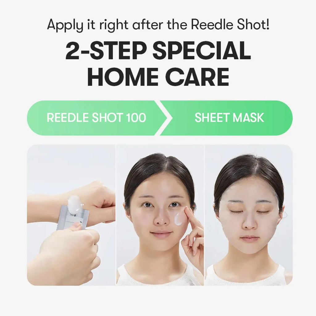 VT Reedle Shot 100 2-Step Mask*5pieces,Intensive Recovery Mask,Glow Mask,Smoothing Care Mask,Korean Skincare,Korean Makeup