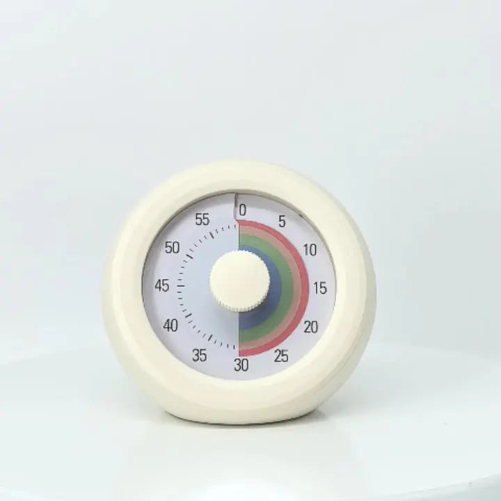 Round Visual Timer Self-discipline Tool 60-minute Countdown Kitchen Cooking Homework Exercise Stopwatch Kid's Time Management
